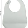 PandaEar Unisex Baby Silicone Bibs Grey-1