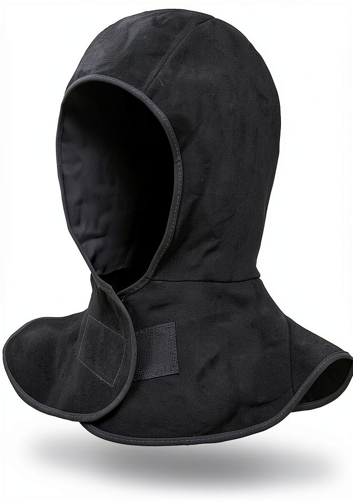Installing LeaSeek Leather Welding Hood Modern Style on a wooden workbench