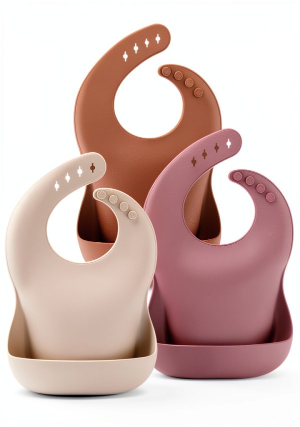 Baby Silicone Bibs by Pavo for 0-6 Months-0