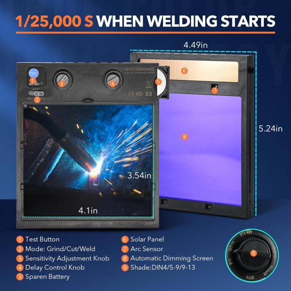 TRQWH Welding Helmet True Color Lens for Welders-1
