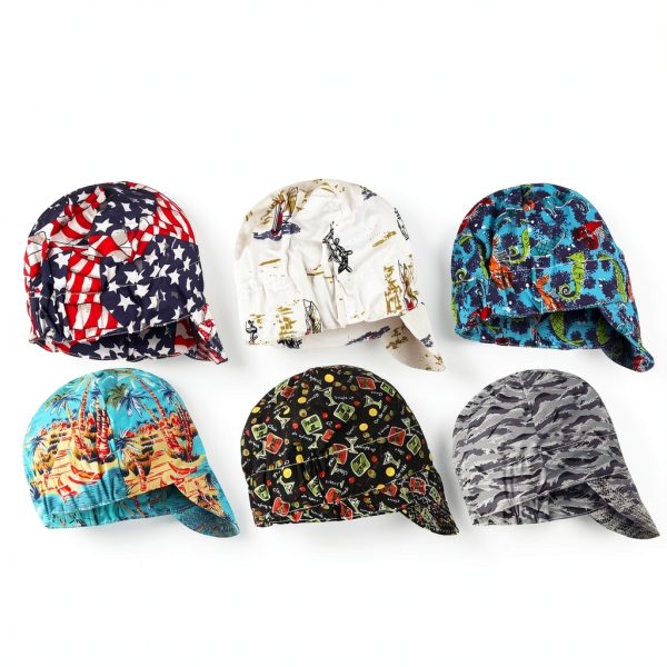 Welding Caps Macarrie Soft Cotton Adjustable Mesh-1