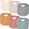 Baby Drool Bibs 100% Cotton Muslin Soft Plush-0