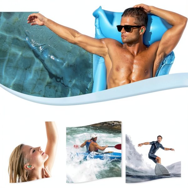 Swimming Earplugs FNGXX Silicone Anti Slip Design-4