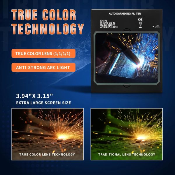 TRQWH Welding Helmet Lens 8000FF True Color-1