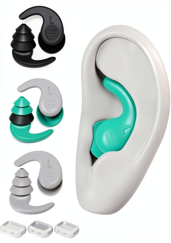 Swimming Earplugs FNGXX Silicone Anti Slip Design-0