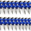 12 Gauge Collated Concrete Nails Meite 1-1/4" 1000pcs Galvanized Pins-0