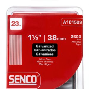 Senco A101509 23-Gauge x 1-1/2-Inch Electro Galvanized Headless Micropins-0