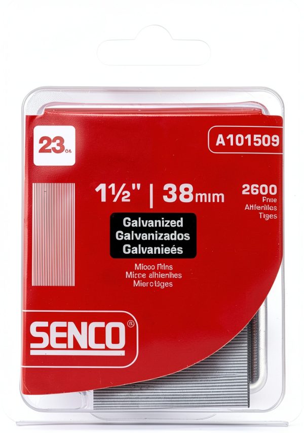 Senco A101509 23-Gauge x 1-1/2-Inch Electro Galvanized Headless Micropins-0