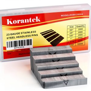 23 Gauge Stainless Steel Pin Nails Korantek 5 Size Assorted 10000 Pack-0