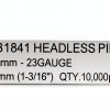 Makita F-31841 Headless Pin Nail 23G/0.6 P30, Multi-Colour-2