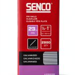 SENCO A109809R 1/2" - 1" 23 Gauge Pin Nails, Galvanized Finish 2,800 Count Pack-0
