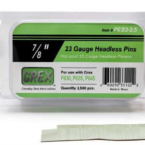 GREX P6/22-2.5 23 Gauge 7/8-Inch Length Headless Pins (2,500 per box)-0