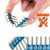 12 Gauge Collated Concrete Nails Meite 1-1/4" 1000pcs Galvanized Pins-2