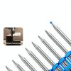 12 Gauge Collated Concrete Nails Meite 1-1/4" 1000pcs Galvanized Pins-3