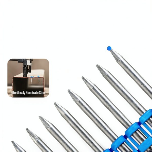 12 Gauge Collated Concrete Nails Meite 1-1/4" 1000pcs Galvanized Pins-3