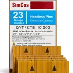 23 Gauge Pinner Nails Headless Pin Nails for 23 GA Pneumatic or Electric Pinner or pin Gun,Project Pack (5/8"+3/4"+5/6"+1"+1-3/8" -10000 pcs)-0