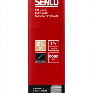 SENCO ZX16EAAR 1-3/8" 21 Gauge Pin Nails, Galvanized Finish 2,000 Count Pack-0