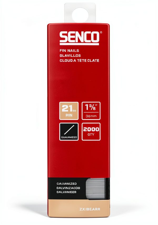 SENCO ZX16EAAR 1-3/8" 21 Gauge Pin Nails, Galvanized Finish 2,000 Count Pack-0