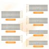 7000PCS 23 Gauge Pin Nails, Assorted 7 Sizes Electro-Galvanized Headless Pinner Nails, Pin Nails for Molding Cabinetry Building-1