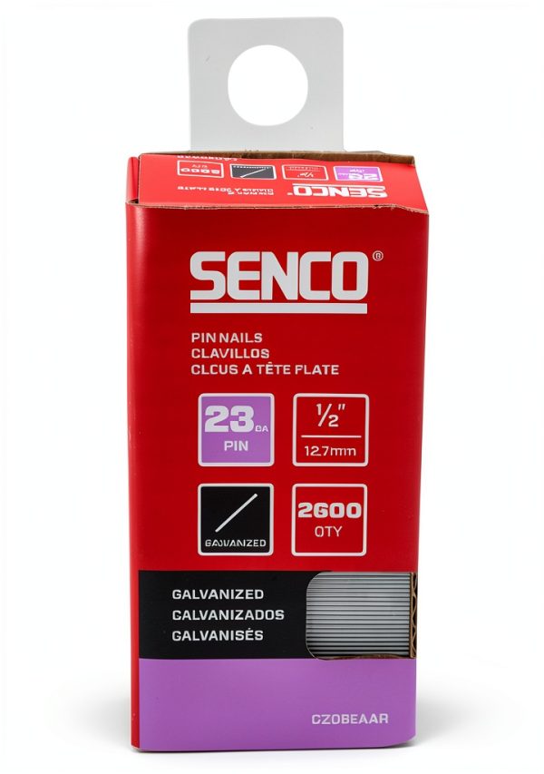 SENCO CZ08EAAR 23 Gauge Pin Nails - Galvanized, 2,600 Count-1
